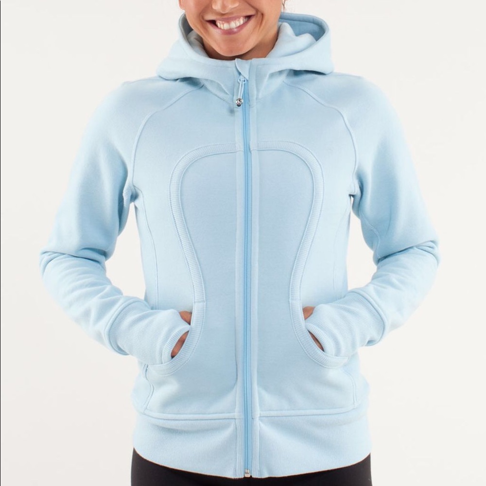 Lululemon Athletica Scuba Style Baby Blue Hoodie